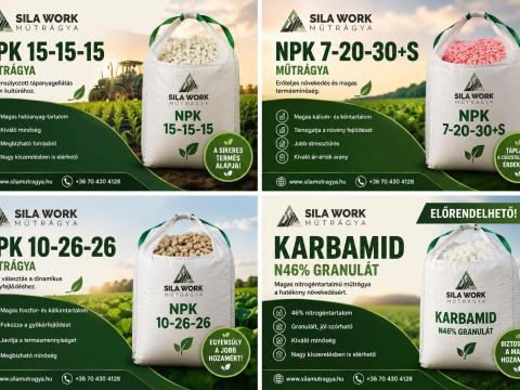 SILA műtrágya – NPK és karbamid ajánlat gazdálkodóknak, viszonteladóknak SILA műtrágya – NPK és karbamid ajánlat gazdálkodóknak, viszonteladóknak