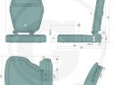 Proboss utasoldali ülés PS6360 – John Deere 6R, 7R és 8R traktorokhoz