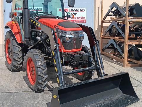 Új AMS (LAND X) LX504E traktor homlokrakodóval, forgalomba helyezhető Új AMS (LAND X) LX504E traktor homlokrakodóval, forgalomba helyezhető