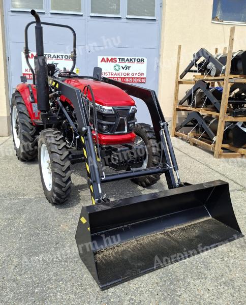 Új TE 704 homlokrakodós, szervokormányos, irányváltós, összkerékhajtású traktor, nem forgalomba helyezhető