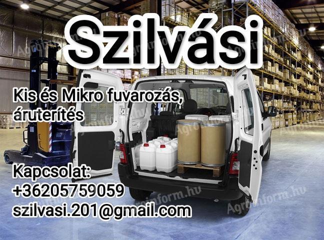 Kis és mikrofuvarozás,  áruterítés