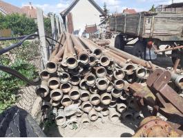 Átmérő 100 mm és átmérő 130 mm alumínium, 6 méter hosszú locsolócsövek szórófej talpakkal