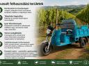 CargoCity 150H - Elektromos teherhordó tuktuk, mezőgazdasági eszköz, 2800 W, türkiz