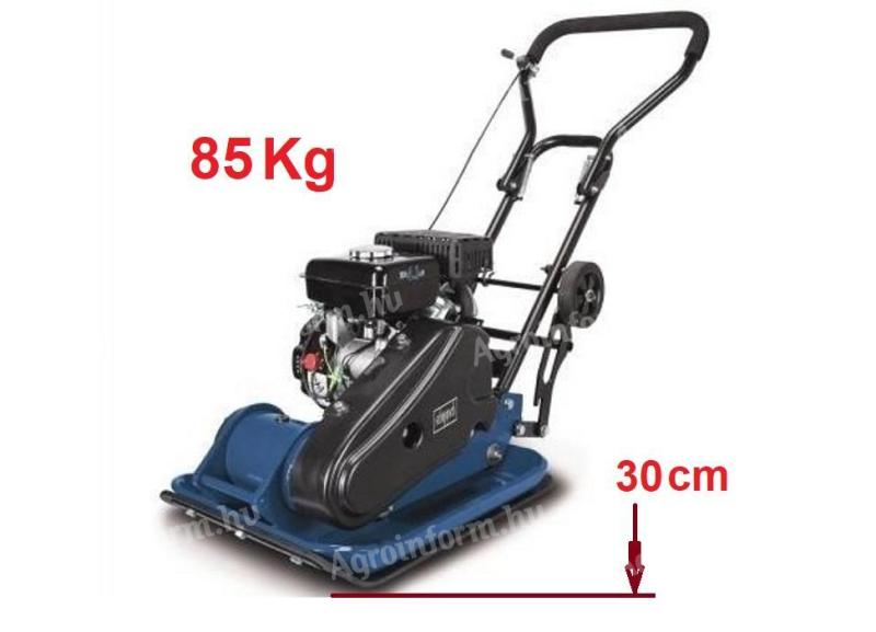 Talajtömörítő lapvibrátor 85 kg, 196 cm³ / 5,6 LE * Scheppach HP 2300S * gumilappal, szállítókerekekkel
