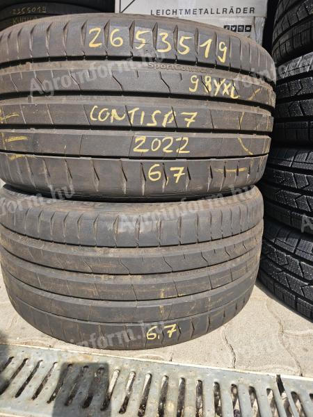 265/35R19 Continental SP7 újszerű nyári gumi 2022 akció