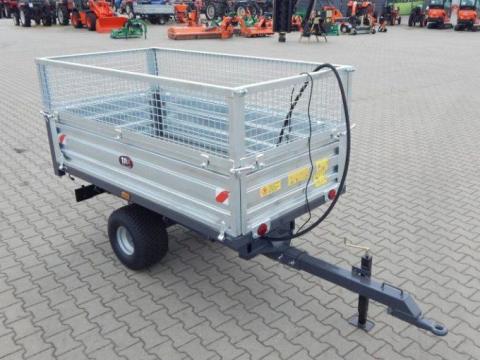 Pótkocsi 1,5 t, 3 irányba billenthető, 135x240x40 magasítóval TRX Pótkocsi 1,5 t, 3 irányba billenthető, 135x240x40 magasítóval TRX