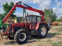 ZETOR 12245-ös traktor Epsilon-Palfinger erdészeti daruval