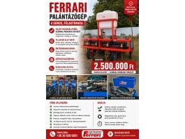 Eladó Ferrari 4 soros félautomata palántázógép