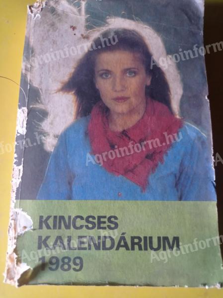 Kincses Kalendárium 1989-es kiadás viseltes állapotban