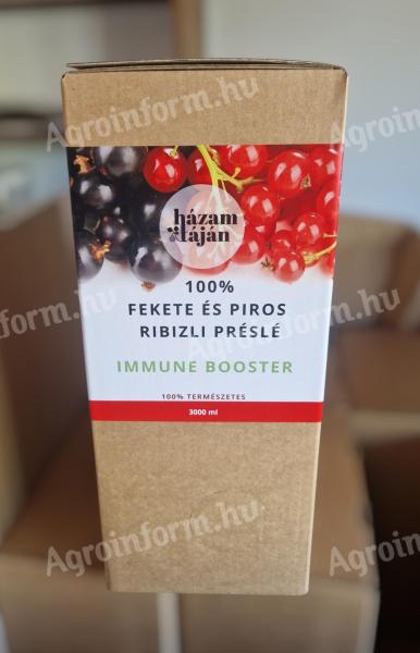 Piros és fekete ribizli préslé