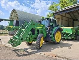 John Deere 6830 Prémium, AT Ready, rugózott fülke, AutoQuad Plus váltó, John Deere 753 rakodó