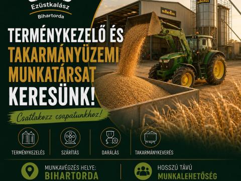Terménykezelő és takarmányüzemi munkatárs Terménykezelő és takarmányüzemi munkatárs