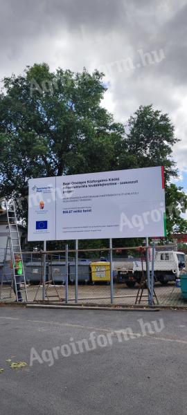 Pályázati és projekt tájékoztató táblák készítése