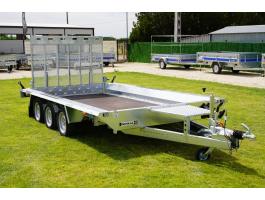 Új SEBAL - Bau 400 - 3 tengelyes (3500kg) gépszállító utánfutó