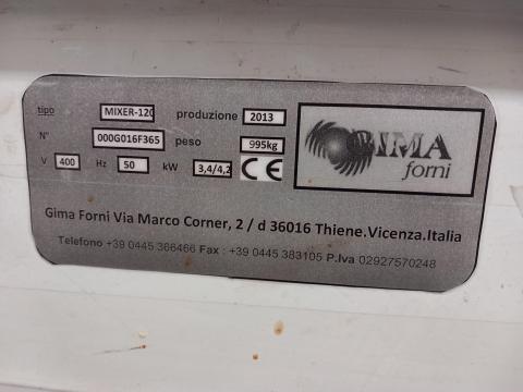 GIMA Forni MIXER-120 ipari spirál dagasztógép