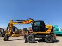 JCB JS145 + Engcon Rototilt gumikerekes kotró