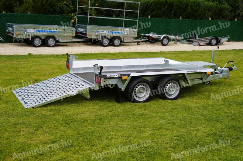 Új SEBAL - Bau 260 - gépszállító utánfutó (2700kg) akciósan bruttó 1.590.000 Ft - kiszállítási lehetőséggel