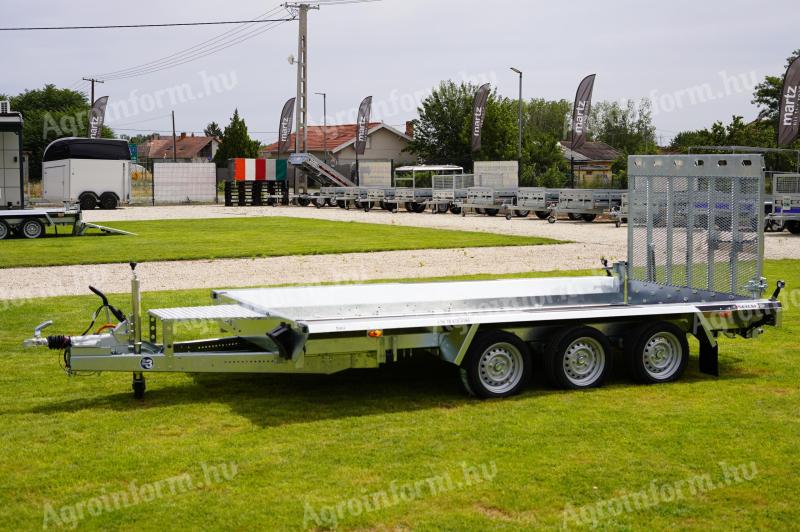 Új SEBAL - Bau 400 - extra erős gépszállító utánfutó (3500kg) akciósan bruttó 2.790.000 Ft - kiszállítási lehetőséggel