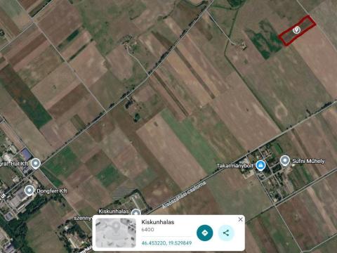 Kiskunhalason, a Kötönyi út közelében 2,2 ha szántó Kiskunhalason, a Kötönyi út közelében 2,2 ha szántó