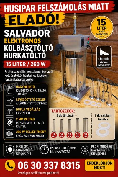 Húsipari felszámolás – kedvező áron eladó