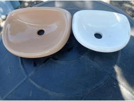 Fürdőszobai porcelán szappantartók (bézs, fehér) Kiskunfélegyházán