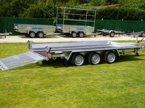 Új SEBAL - Bau 400 - extra erős gépszállító utánfutó (3500kg) akciósan bruttó 2.790.000 Ft - akár országos kiszállítással