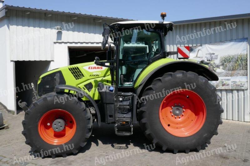 Claas Axion 870 C-Matic Cebis FULL felszerelt kevés üzemórás traktor eladó