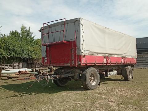 Kumlin AK/18/3 gabonás billenős ponyvás pótkocsi,  1993-as évjáratú,  13 tonna raksúly