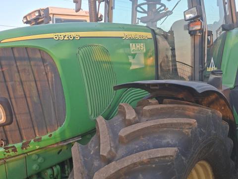 John Deere 6920S friss Magyar műszakivizsga 5 év John Deere 6920S friss Magyar műszakivizsga 5 év