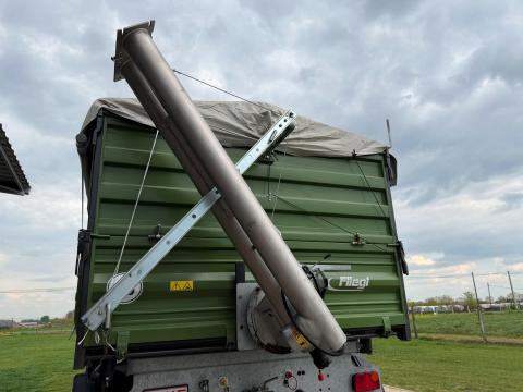 Fliegl POFER hidraulikus pótkocsi kitároló csiga, átrakócsiga Fliegl POFER hidraulikus pótkocsi kitároló csiga, átrakócsiga