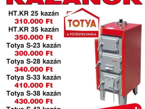 Totya S28 új vegyes kazán eladó