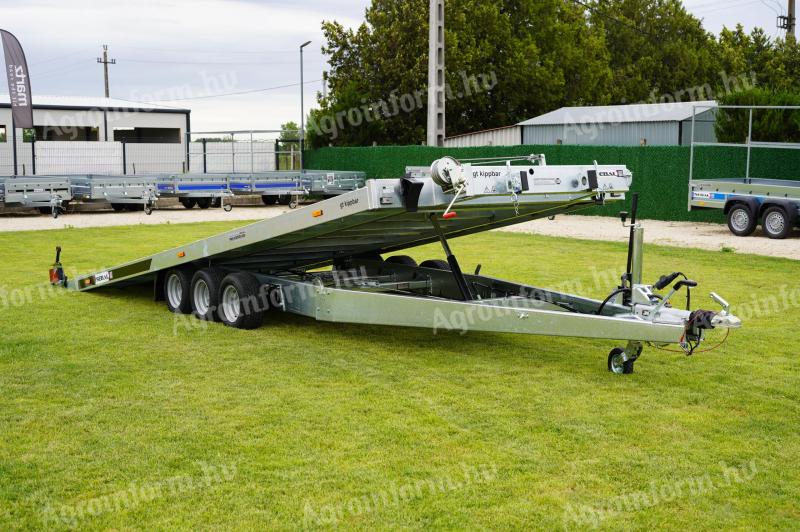 Készletről! Új SEBAL - GT Kippbar 580 autószállító utánfutó (3500kg) akciósan bruttó 3.290.000 Ft - akár kiszállítva is