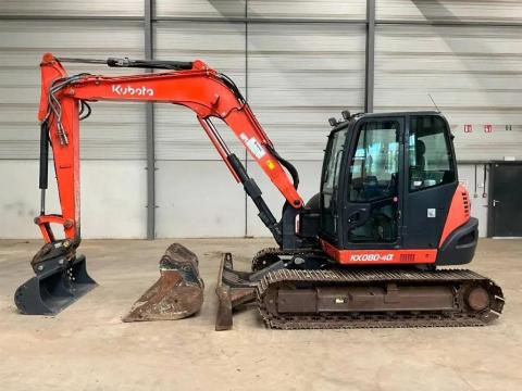Kubota KX080-4 A / 2017 / 4 478 üzemóra / Lízing 20%-tól Kubota KX080-4 A / 2017 / 4 478 üzemóra / Lízing 20%-tól