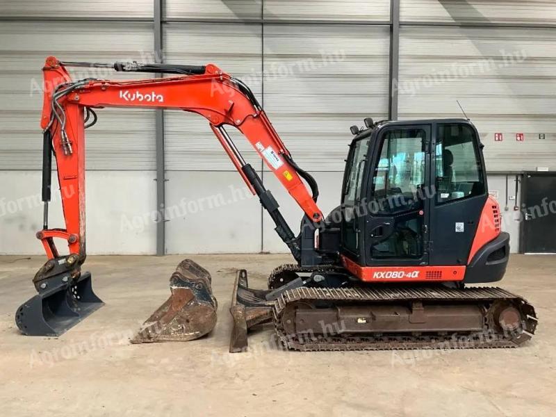 Kubota KX080-4 A / 2017 / 4 478 üzemóra / Lízing 20%-tól