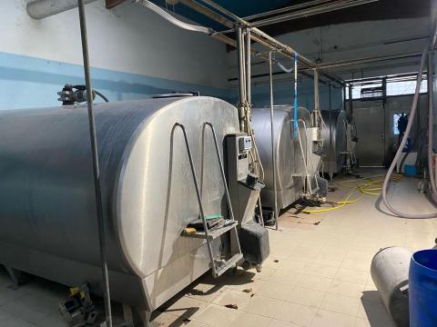Delaval (Alfa Laval) tej Tartalyok (2db) 10000 literes.