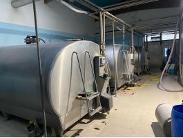 Delaval (Alfa Laval) tej Tartalyok (2db) 10000 literes.
