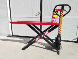 80 cm-re emelő ollós emelő,  raklapemelő béka,  magasemelő