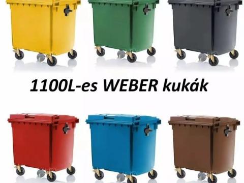 1100 literes WEBER hulladéktároló konténerek, kukák 1100 literes WEBER hulladéktároló konténerek, kukák