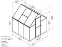 Palram Canopia Multiline 6x6 polikarbonát üvegház 3,52 m²
