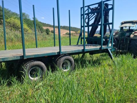 IGJ Agro 120 darus, bálaszállító pótkocsi