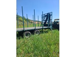 IGJ Agro 120 darus, bálaszállító pótkocsi