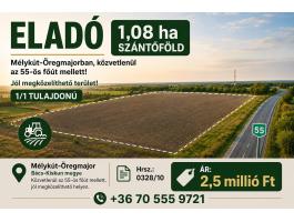 Eladó szántóföld