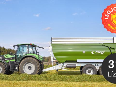 Tandem teknős billentős pótkocsi  Fliegl TMK 190 FOX (19 t) (hasznos térfogat: kb. 21 m3), KÉSZLETEN, KEDVEZŐ ÁRON!  Tandem teknős billentős pótkocsi  Fliegl TMK 190 FOX (19 t) (hasznos térfogat: kb. 21 m3), KÉSZLETEN, KEDVEZŐ ÁRON!
