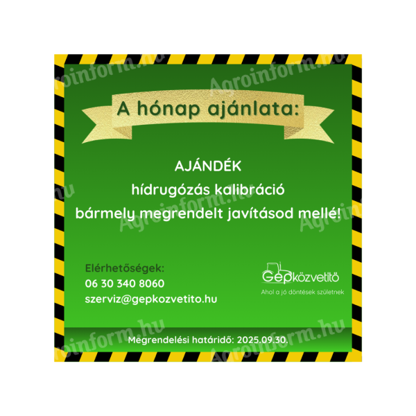 A hónap ajánlata: AJÁNDÉK hídrugózás kalibráció ÚJ, KEDVEZŐ ÁRON, GARANCIÁVAL!