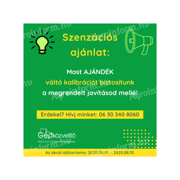 Váltó kalibrálás AKCIÓ! ÚJ, KEDVEZŐ ÁRON, GARANCIÁVAL!