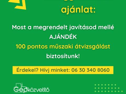 POKLON tehnički pregled sa 100 točaka ÚJ, KEDVEZŐ ÁRON, GARANCIÁVAL! POKLON tehnički pregled sa 100 točaka ÚJ, KEDVEZŐ ÁRON, GARANCIÁVAL!