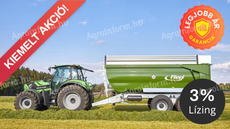 Tandem teknős billentős pótkocsi  Fliegl TMK 190 FOX (19 t), KÉSZLETEN, KEDVEZŐ ÁRON! 