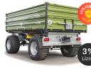 Fliegl DK 140  kéttengelyes három oldalra billentő pótkocsi (14 t) ÚJ, KEDVEZŐ ÁRON, GARANCIÁVAL!
