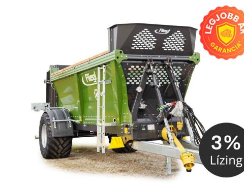 KDS 80 Tiefbett láncos trágyaszóró, egytengelyes: kb. 7,5 m³, KÉSZLETEN, KEDVEZŐ ÁRON! 