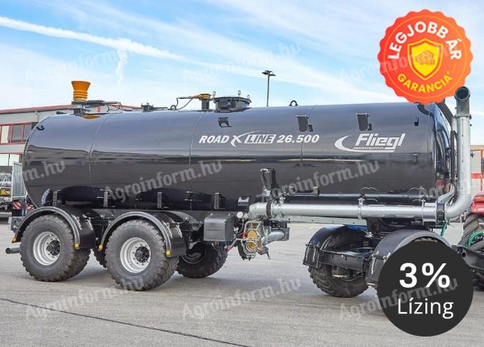 Fliegl TFW 26500 Road X Line  háromtengelyes szállító tartálykocsi, KÉSZLETEN, KEDVEZŐ ÁRON! 